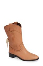Women's See By Chloe Annika Split Shaft Western Boot .5us / 36.5eu - Beige