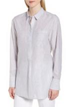 Women's Nordstrom Signature Stripe Popover Shirt - White