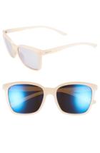 Women's Smith 'colette' 55mm Sunglasses - Nude/ Blue Flash Mirror