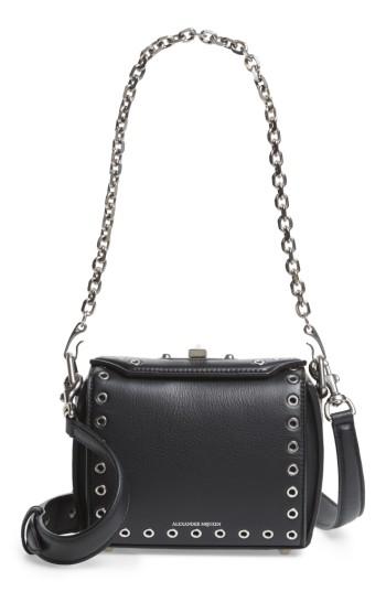 Alexander Mcqueen Mini Box Grommet Leather Bag -