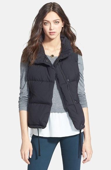 Women's James Perse Funnel Neck Down Vest