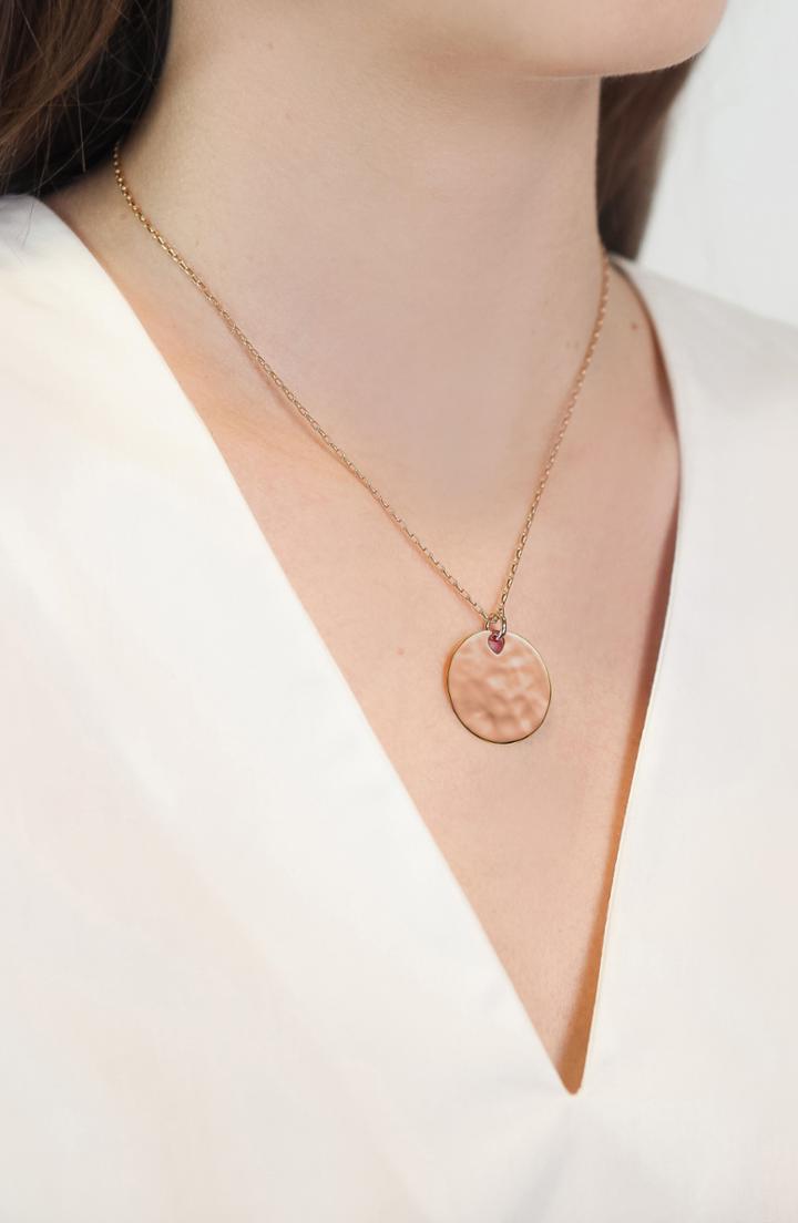 Women's Monica Vinader Engravable Havana Round Pendant Charm