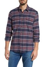 Men's Tailor Vintage Plaid Flannel Sport Shirt, Size - Purple