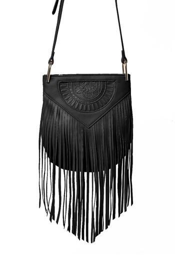 Urban Originals Rose Queen Vegan Leather Crossbody Bag - Black