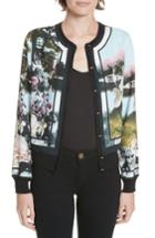 Women's Ted Baker London Lizyaa Print Cardigan - Blue