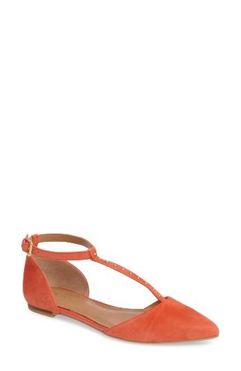 Women's Calvin Klein Gina T-strap Flat M - Pink