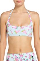 Women's Pilyq Reversible Bikini Top - Blue/green