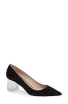 Women's Miu Miu Clear Heel Pump Us / 39eu - Black