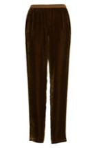 Women's Eileen Fisher Velvet Ankle Pants, Size - Green