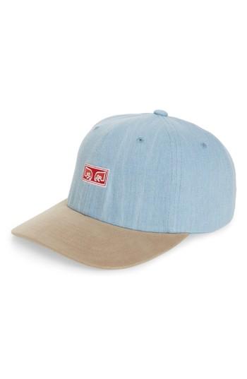 Men's Obey Victoria Snapback Cap - Blue