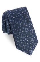 Men's The Tie Bar Flower Fields Silk Tie, Size X-long X-long - Blue