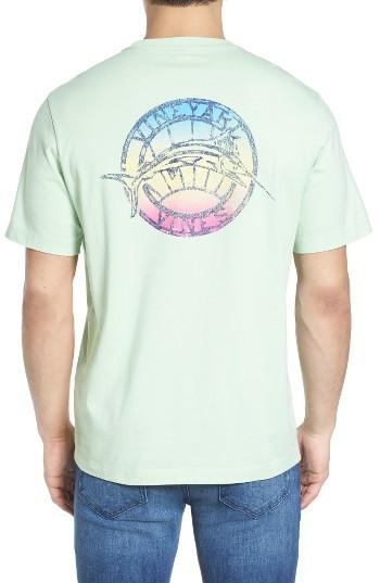 Men's Vineyard Vines Gradient Marlin Graphic T-shirt - Green