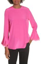 Women's Dolan Floral Silk Chiffon Blouse