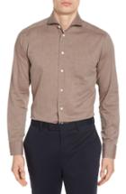 Men's Eton Slim Fit Solid Dress Shirt .5 - Brown