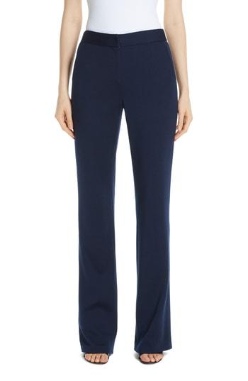 Women's St. John Collection Creased Milano Knit Pants - Blue