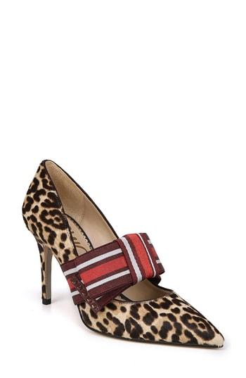 Women's Sam Edelman Maeve Genuine Calf Hair Pump M - Brown