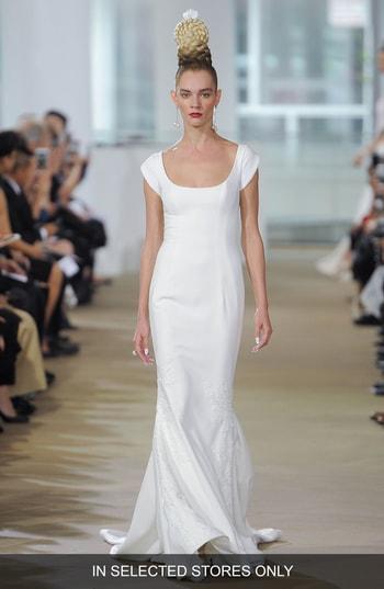Women's Ines Di Santo Carter Sculpted Silk Column Gown