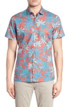 Men's Tori Richard Pick A Palm Trim Fit Camp Shirt - Pink