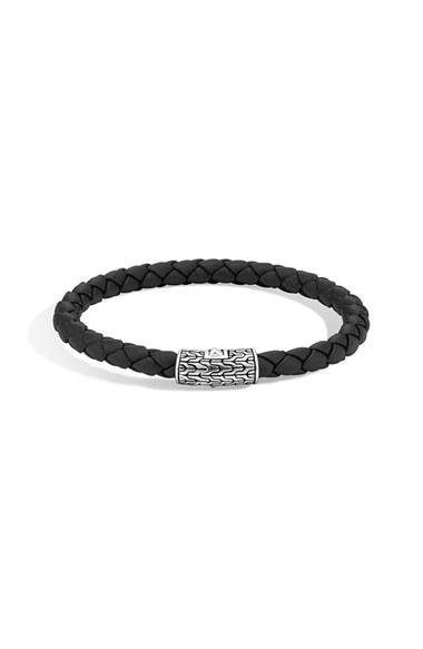 Women's John Hardy 'classic Chain' Woven Leather Bracelet
