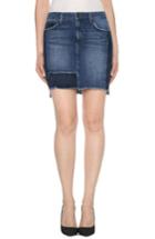Women's Joe's High/low Patchwork Denim Skirt - Blue