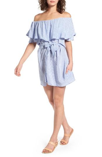 Women's Faithfull The Brand Amalfi Off The Shoulder Dress - Blue