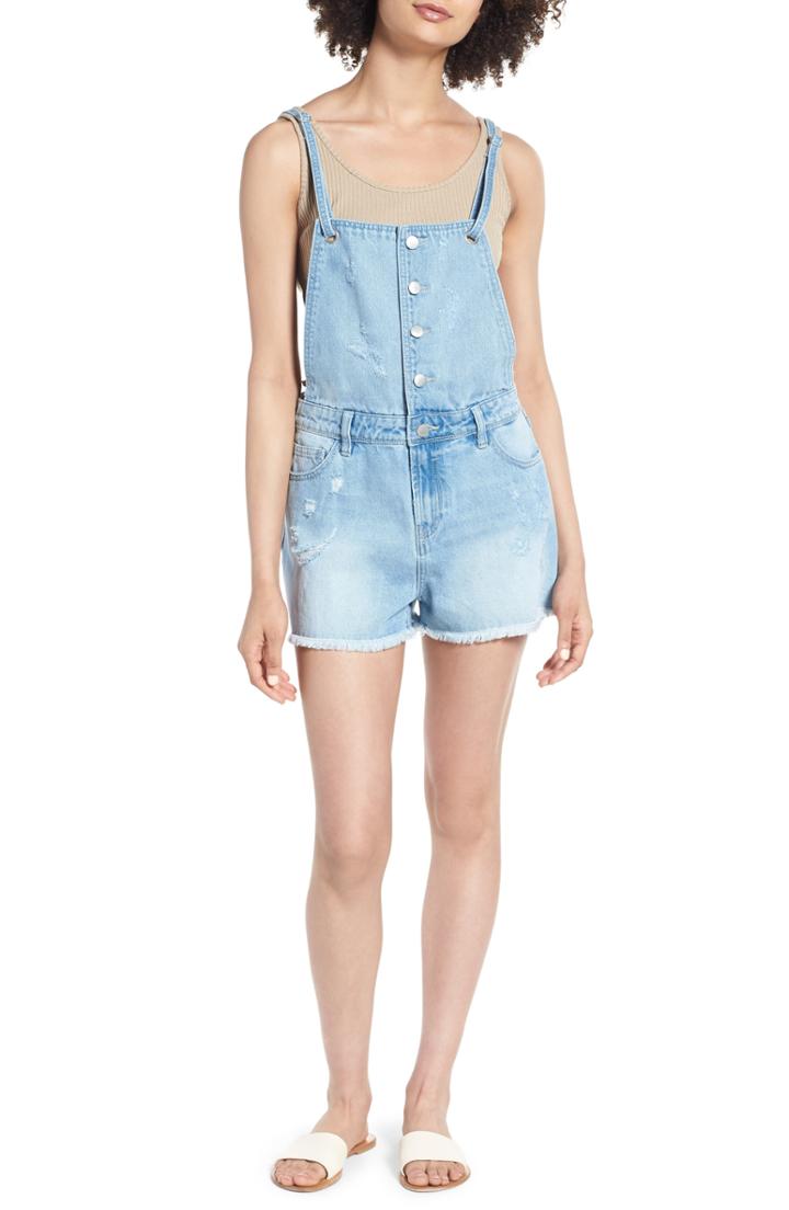 Women's Joe's Short Denim Overalls