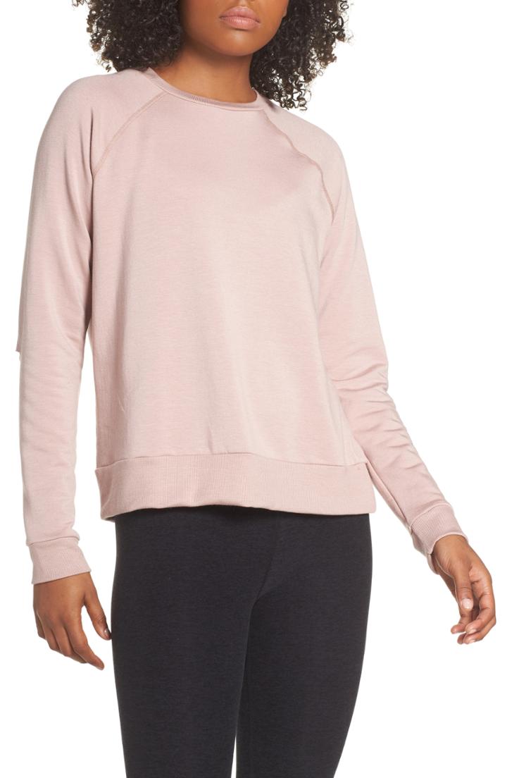 Women's Beyond Yoga Slashes Raglan Sleeve Sweater