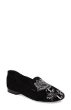 Women's Donald J Pliner Hiro Embellished Loafer .5 M - Black