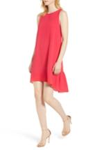 Women's Chelsea28 Zipper Back Ruffle Dress, Size - Pink