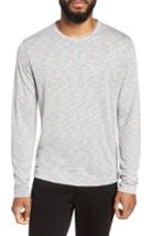 Men's Theory Gaskell Regular Fit Long Sleeve T-shirt - Grey