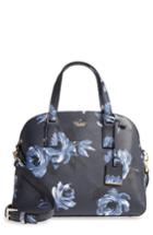 Kate Spade New York Cameron Street Lottie Floral Faux Leather Satchel - Blue
