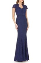 Women's Js Collections Lace Mermaid Gown - Blue