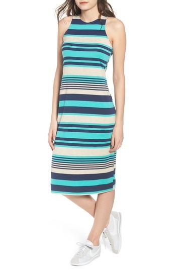 Women's One Clothing Stripe Midi Dress - Green