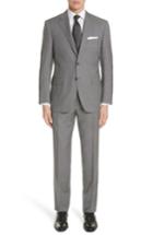 Men's Canali Classic Fit Microcheck Wool Suit
