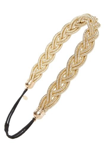 Cara Metallic Braided Head Wrap, Size - Metallic