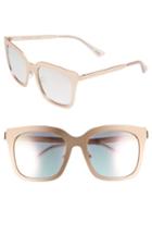 Women's Diff X Lauren Akins Ella 53mm Cat Eye Sunglasses - Rose Gold/ Pink