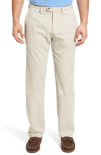 Men's Tommy Bahama Havana Herringbone Silk Blend Chinos X 34 - Brown