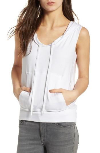 Women's Bailey 44 Shoulder Hopper Sleeveless Hoodie - White