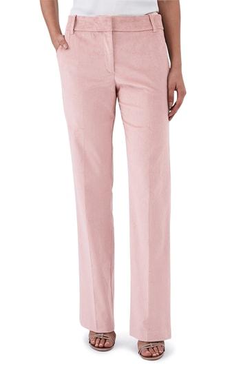 Women's Reiss Carie Stretch Cotton Blend Corduroy Pants Us / 4 Uk - Pink