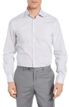 Men's John Varvatos Star Usa Regular Fit Geometric Dress Shirt .5r - Grey