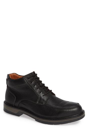 Men's Johnston & Murphy Rutledge Moc Toe Boot M - Black