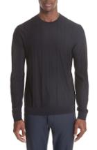 Men's Emporio Armani Crewneck Wool Sweater - Blue