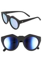 Women's Le Specs 'neo Noir' 53mm Oversized Sunglasses - Black Rubber