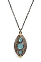 Women's Armenta Old World Opal & Diamond Pendant Necklace