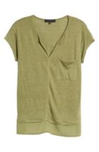 Petite Women's Sanctuary City Mix Layered Look Tee P - Green