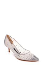 Women's Badgley Mischka Felicity Crystal Embellished Pump M - Metallic