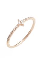 Women's Bony Levy Diamond Flower Stack Ring (nordstrom Exclusive)