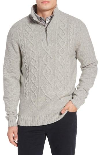 Men's Rodd & Gunn Cape Scoresby Wool Sweater - Grey