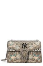 Gucci Medium Dionysus Gg Supreme & Genuine Snakeskin Shoulder Bag -