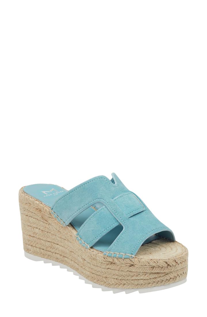 Women's Marc Fisher Ltd Robbyn Espadrille Wedge Sandal M - Blue